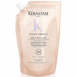 KrastaseGlossAbsoluRefillPouchShampoowithGlycolicAcidHyaluronicAcidandWildRoseinOil500ml