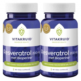 GratisVerzending2xVitakruidResveratrol200mg60vegacapsules