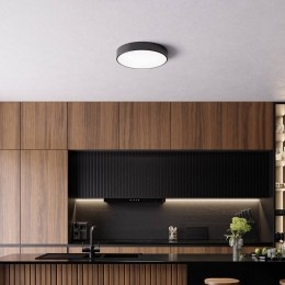 TEMARLIGHTINGCleoplafondlamp50cmIP54zwartmetaalE27