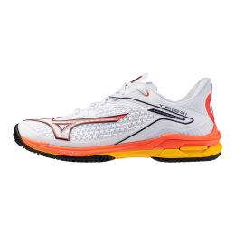 MizunoWAVEEXCEEDTOUR6ACTennisschoenenWitFieryCoral2CitrusDamesHerenMaat445