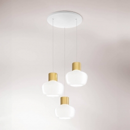 FabasLuceLEDhanglampcinema3-lampsrondwitglasdimmer