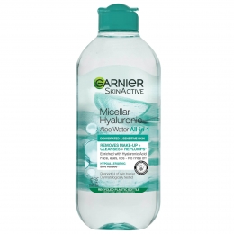 GarnierMicellairHyaluronAloWater400mlReinigenVerstevig