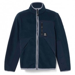 Timberland-SherpaMixMediaFleece-FleecevestmaatSblauw
