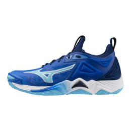 MizunoWAVEMOMENTUM3KorfbalschoenenMugenbluewhiteestateblueDamesHerenMaat485
