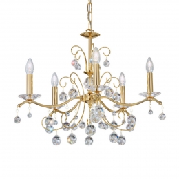 austroluxKroonluchterCarmenIIglasverguld65cm