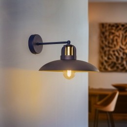 Eko-LightWandlampFelixblauwgoud