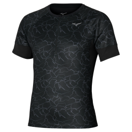 MizunoGRAPHICTRAILT-SHIRTHardloopschoenenZwartHerenMaatM