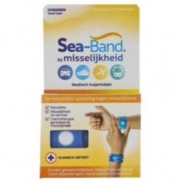 3xSeaBandPolsbandBijMisselijkheidKinderenBlauw1paar