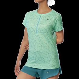 MizunoGRAPHICTRAILT-SHIRTHardloopschoenenNeomintDamesMaatM