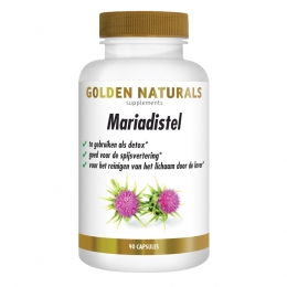 GratisVerzendingGoldenNaturalsMariadistel90vegacapsules