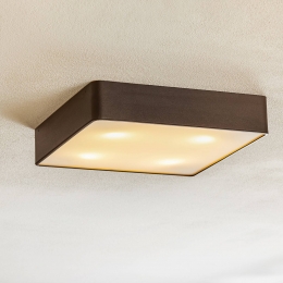 ArgonOroplafondlampvanstaalenglaszwart35cm