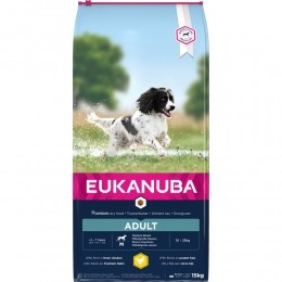 EukanubaAdultMediumHondenvoerKip15kg