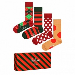 HappySocksHolidayClassicsCadeausetSokken4paarXHCG09-4300