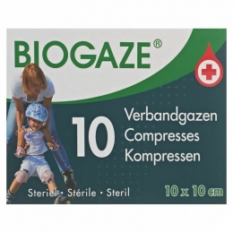 Biogaze10Verbandgazen10x10cm