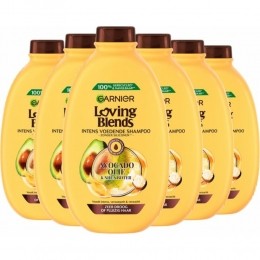 6xGarnierLovingBlendsAvocadoOlieenSheaBoterShampoo300ml