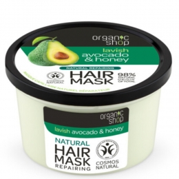 3xOrganicShopHaarmaskerAvocadoHoney250ml