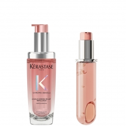 KrastaseChromaAbsoluRefillableHairOilandRefillCapsuleDuoforFinetoMediumHairwithGlycerinHyaluronicAcid75ml