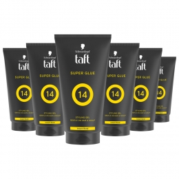 6xTaftMenPowerGelSuperGlueHold14150ml