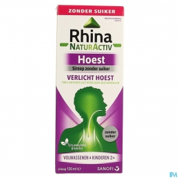 RhinaNaturActivZonderSuikerHoestsiroop120ml