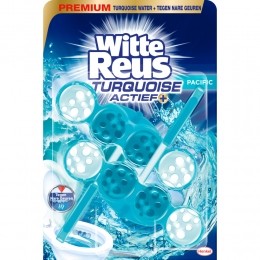 WitteReusToiletblokTurquoiseActief2stuks