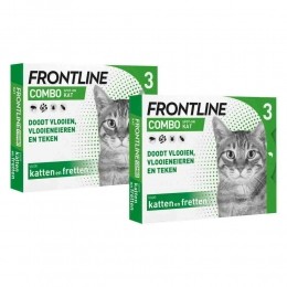 2xFrontlineComboSpotOnAntiVlooiendruppelsKatvanaf1kg3pipetten