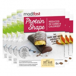 6xModifastProteinShapeReepPureWitteChocolade6x31gr
