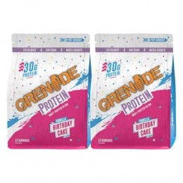 2xGrenadeProteinPowderBirthdayCake480gr