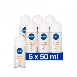6xNIVEADeodorantRollerStressProtect50ml