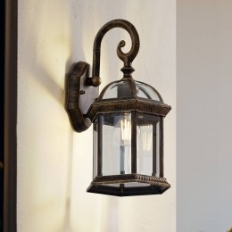 LindbybuitenwandlampAdelisagoudantiekaluminiumhoogte39cm