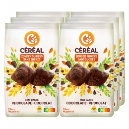 6xCralMiniCakesChocolade196gr