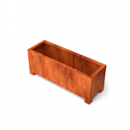 Artesaplantenbakkencortenstaal2000x500x600mmGeroba-Geroba