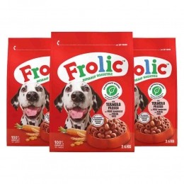 3xFrolicHondenvoerDroogRund26kg