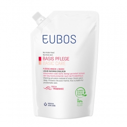EubosZeepVloeibaarRozeRefill400ml