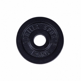 Gewichtsschijf-Halterschijf-125kg-GietijzerZwart-30mm-GorillaSports