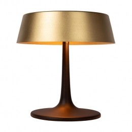 Atmooz-TafellampMatcha-GoudZwart-28cm-Metaal-Dimbaar