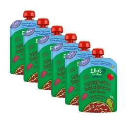 6xEllasKitchenSpaghettiBologneseKaas7m130gr