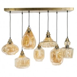Hanglamp7Bollen-EetkamerWoonkamerSlaapkamer-Goud