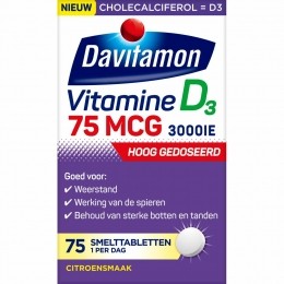 GratisVerzending4xDavitamonVitamineD375mcg75smelttabletten