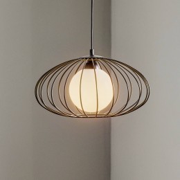 Eko-LightHanglampKronosmeteenzwartkooi-kap