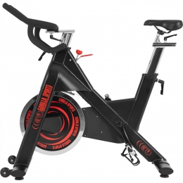 IndoorCyclingBikeDeluxe-FitnessFiets-18kgVliegwiel-Verstelbaar-Zwart-GorillaSports