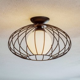 Eko-LightPlafondlampKronoskooizwartnopaalbol