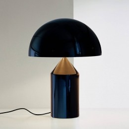 OluceAtollotafellampmetdimmer50cmzwart