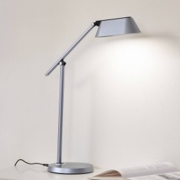 LindbyLEDtafellampThiesgrijsABShoogte78cmdimbaar