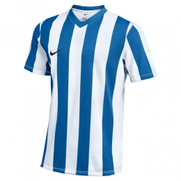 NikeStripedDivisionVVoetbalshirtWitBlauw