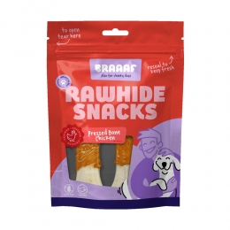 BraaafHondensnackGeperstBotKip125cm130gr