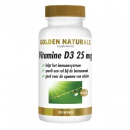 GratisVerzendingGoldenNaturalsVitamineD325mcg120softgels