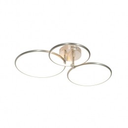QAZQADesignplafondlampstaalinclLED3-stapsdimbaar3-lichts-