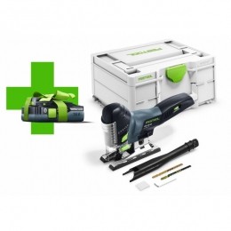 FestoolPSC420EB-Basic18VLi-IonAccuDecoupeerzaagmachineInSystainer-Met40AhAccu