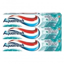 3xAquafreshTandpastaActiveFresh100ml