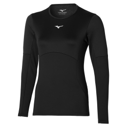 MIZUNOTHERMALCHARGEBREATHTHERMOLONGSLEEVEHardloopschoenenZwartDamesMaatL